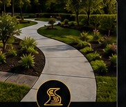 Concrete walkway